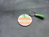 Image 2 of Personalized Pumpkin Sublimation Keychain