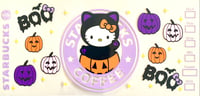 Image 2 of Kitty x pumpkin UVDTF cup wrap 