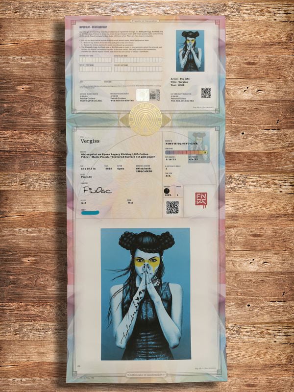 Fin Dac Print Vergiss Ukraine Findac Sérigraphie Édition Limitée