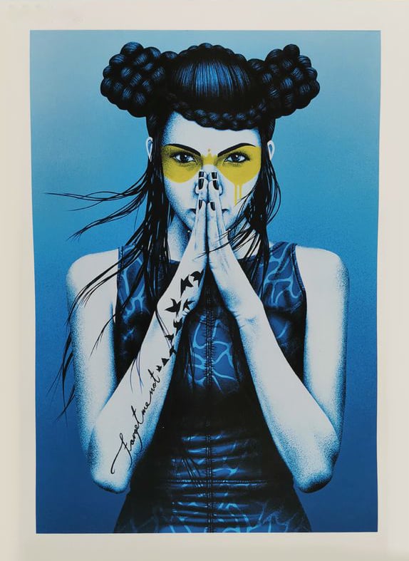 Fin Dac Print Vergiss Ukraine Findac Sérigraphie Édition Limitée