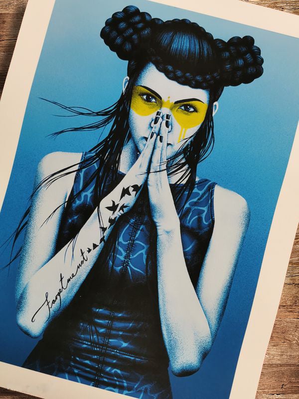 Fin Dac Print Vergiss Ukraine Findac Sérigraphie Édition Limitée