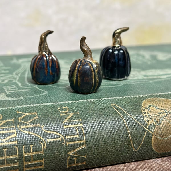 Image of Mini Handmade Ceramic Pumpkins Collection 2