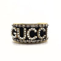 Image 1 of GUCCI INSPIRED LETTER CUFF BRACELET