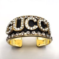 Image 2 of GUCCI INSPIRED LETTER CUFF BRACELET