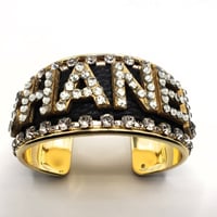 Image 2 of CHANEL INSPIRED LETTER CUFF BRACELET