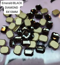 Image 3 of Zulay Crystals-  BLACK DIAMOND -Flat Shapes ( 5PCS)