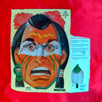 Image 1 of Red Fox (Indian Foe to The Lone Ranger) - Wheaties Cereal mask (1950s) - backside