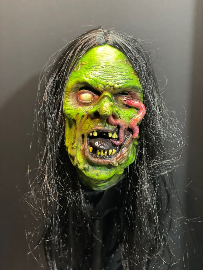 Worm Witch - Wearable Latex Mask
