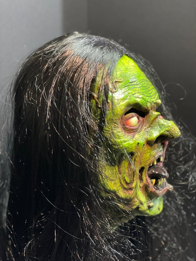 Worm Witch - Wearable Latex Mask