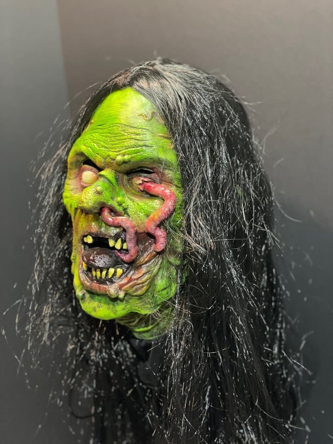 Worm Witch - Wearable Latex Mask