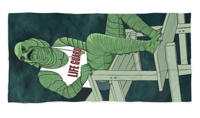 Image 1 of Life Guard Creature Beach Towel