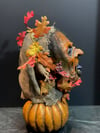 Pumpkin Worm Witch - Display Latex Mask