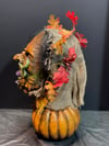 Pumpkin Worm Witch - Display Latex Mask