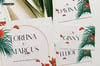 Custom Elegant Wedding Invitations - Printable Tropical Wedding Suite Template Cards Vol. 3