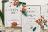 Custom Elegant Wedding Invitations - Printable Tropical Wedding Suite Template Cards Vol. 3