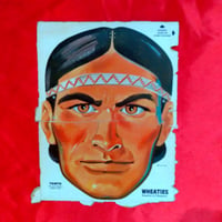 Image 1 of Tonto (The Lone Ranger's faithful friend) - Wheaties Cereal mask (1950s) - backside