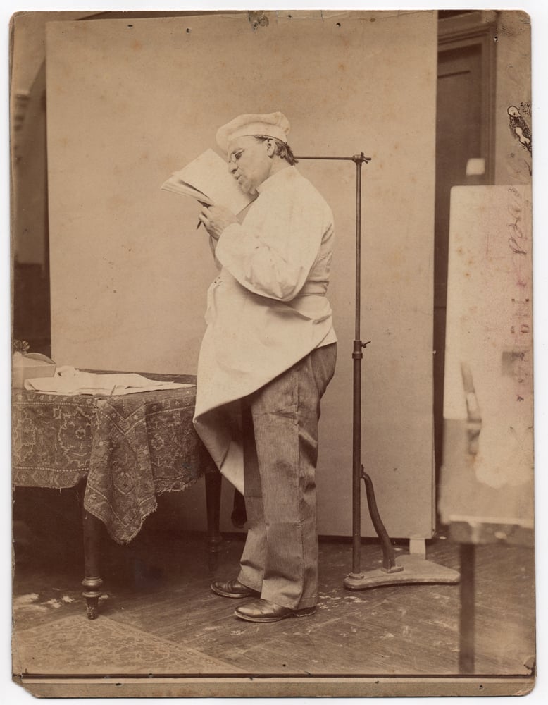Image of J. Destréguil: a cook at the Musée Grévin, Paris ca. 1885