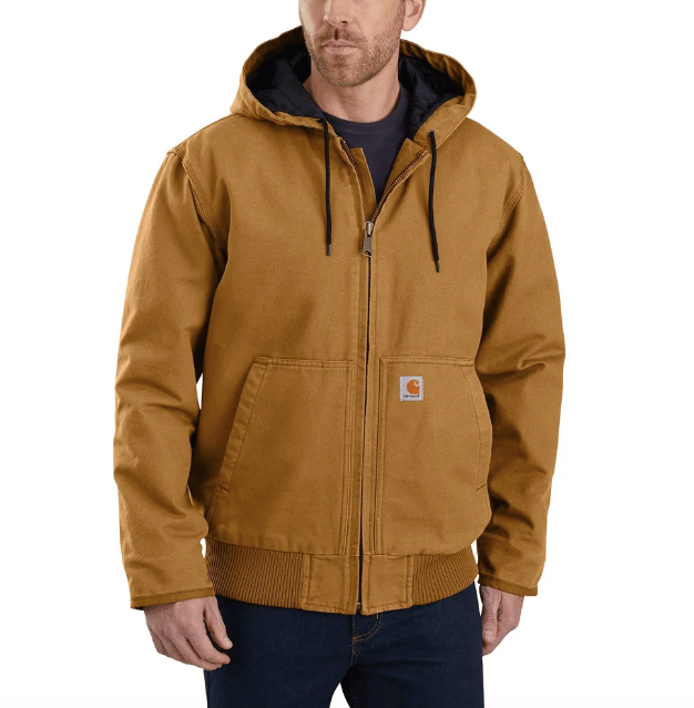 Carhartt Loose Fit Washed Duck Insulated Level 3 Warmest Rating Active Jacket J130-