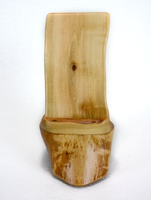 Image of Handmade Ash wood cell or ipad tablet stand for office desk or table