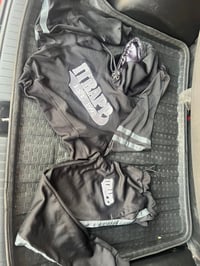 2pcs iTRAPP Black And Silver Sweatsuit