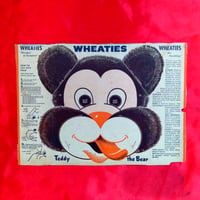 Image 1 of Teddy (The Bear) - Wheaties Cereal mask (1940s-50s) - backside