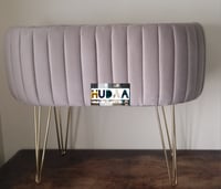 Image 1 of Beautiful Panelled Upholstery Detailed Baby Bassinet Crib Cot