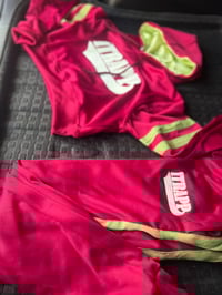 2pcs Burgundy and Light Green iTRAPP Sweatsuit