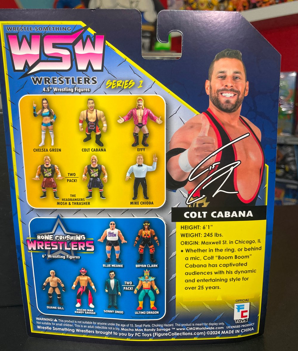 **IN STOCK!** Colt Cabana #2 Wrestle-Something Wrestlers Series 1 Figure by FC Toy