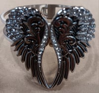 Heavy Metal Jewelry - Heart Wing Bangle