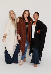 Image 4 of Go With The Flow Ruana Kimono-Clearance