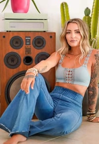 Image 2 of Imagine that Bralette-Light Blue