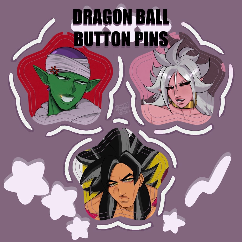 Image of Dragon Ball Button Pins (Pre-Order)