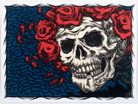 Skull n' Roses, 2024 (Hand Painted Multiple)