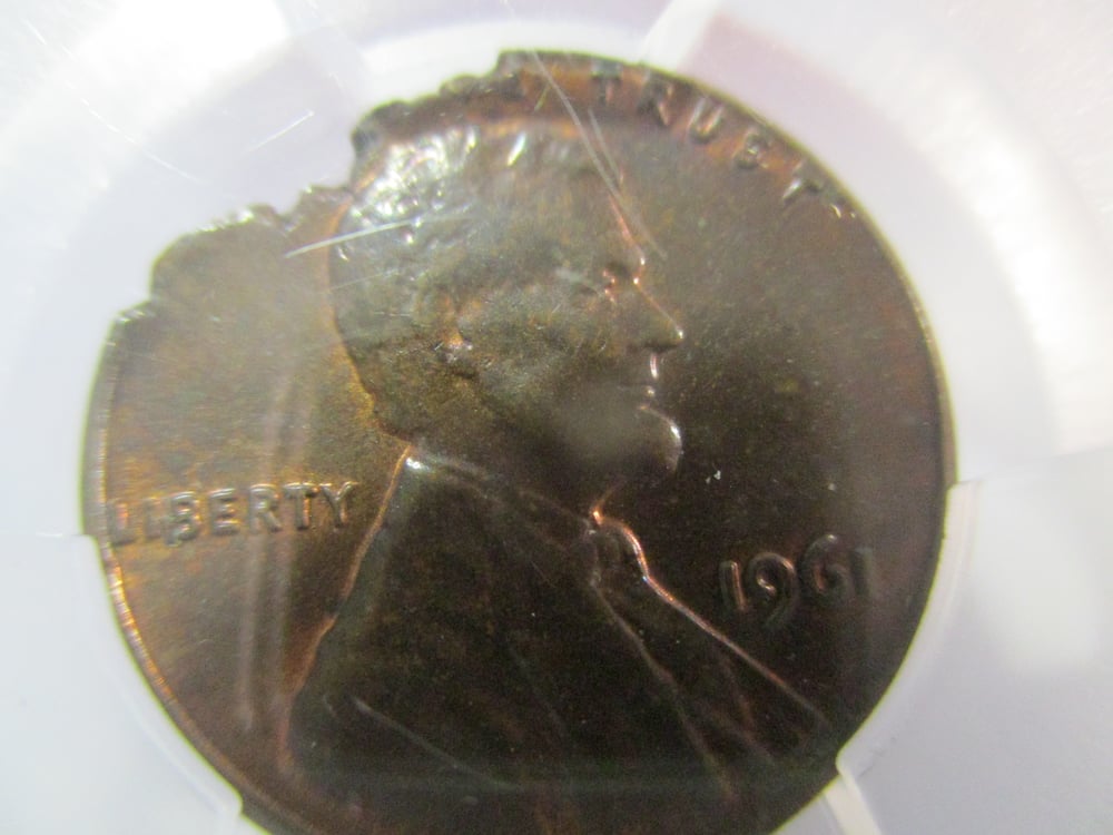 Outstanding Ragged Planchet Clipped Lincoln Cent--Slabbed by PCGS