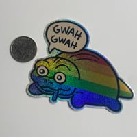 Image 2 of Rainbow Glitter GWAH GWAH (Sticker)