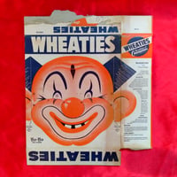 Image 1 of Bo-Bo (The Clown) - Wheaties Cereal mask (1940s-50s) - complete cereal box