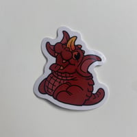 Image 1 of Lil’ Red Guardian (Teeny Sticker)