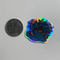 Image 2 of Lil’ Holographic Blue Demise (Teeny Sticker)