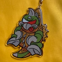 Image 1 of Space Chicken Scruff Keychain