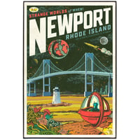 Newport Bridge 11 x 17 Framed