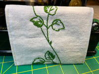 Image 2 of Vintage Pink Rose Embroidered Little Wallet