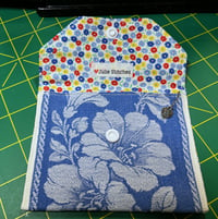 Image 3 of Vintage Blue Tablecloth Little Wallet II