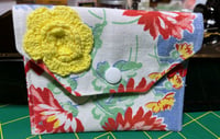 Image 4 of Vintage Floral Tablecloth Little Wallet V