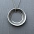 Hammered Sterling Silver Thoreau Open Circle Necklace Image 2