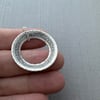 Hammered Sterling Silver Thoreau Open Circle Necklace