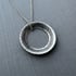 Hammered Sterling Silver Thoreau Open Circle Necklace Image 3