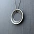 Hammered Sterling Silver Thoreau Open Circle Necklace Image 4