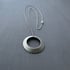 Hammered Sterling Silver Thoreau Open Circle Necklace Image 5