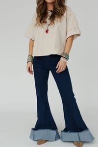 Image 1 of Signature Flares Dark Denim