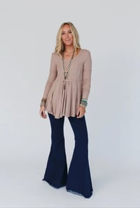 Image 4 of Signature Flares Dark Denim